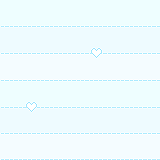 light blue hearts lines
